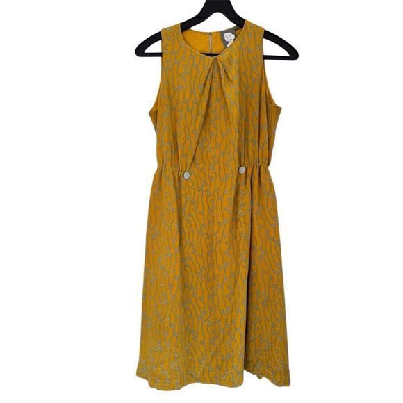 Girls From Savoy Dresses & Skirts - Anthropologie Girls Of Savoy Take Action Silk Midi Dress Size 4